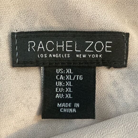 Rachel Zoe animal print with black lace bottom hem with adjustable straps, XL - Picture 8 of 9